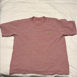Carhartt Men's Heathered Red Short Sleeve Tee
